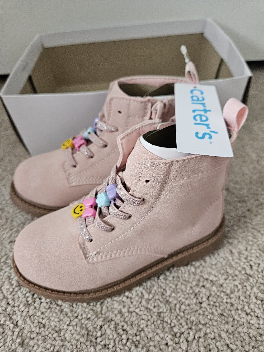 New In Box Carter's Beatris Toddler Girls Casual Ankle Boots Size 10 - Picture 4 of 14